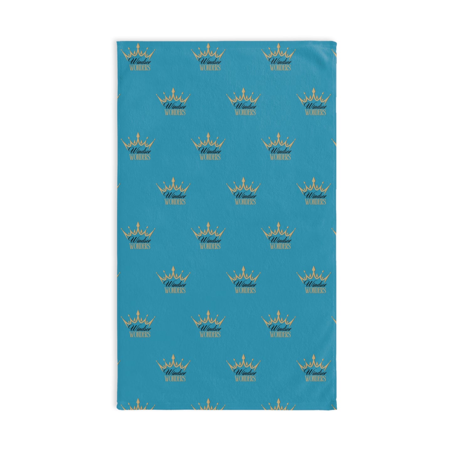 Windsor Wonders Crown Royalty Hand Towel, Kitchen Towel, Crown Decor, Gift for Her, Queen Theme, Blue Crown Towels, Party Supplies