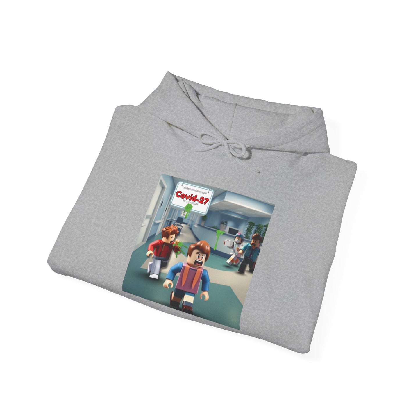 COVID-27 Pandemic Panic Hoodie | Pixel Game Scene