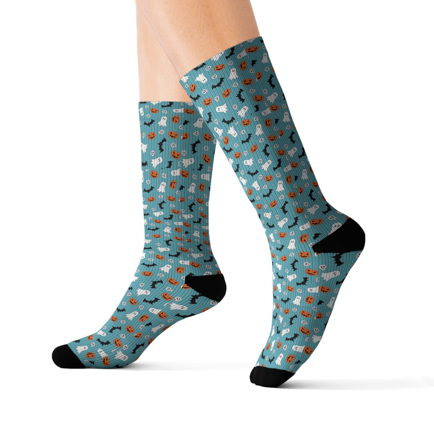 Windsor Wonders Blue Halloween Sublimation Socks
