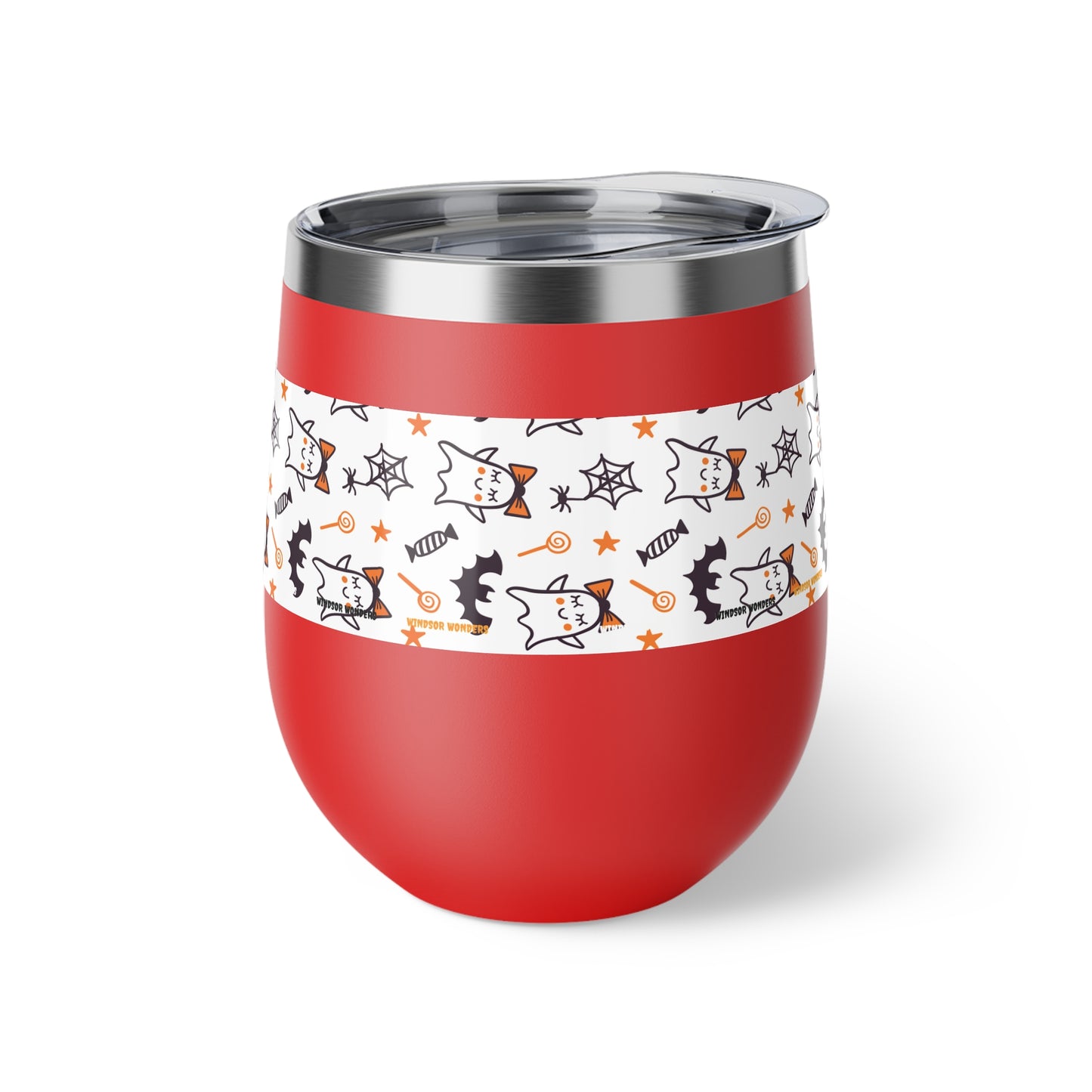 Windsor Wonders Cute Ghosts Halloween Copper Vacuum Insulated Cup, 12oz
