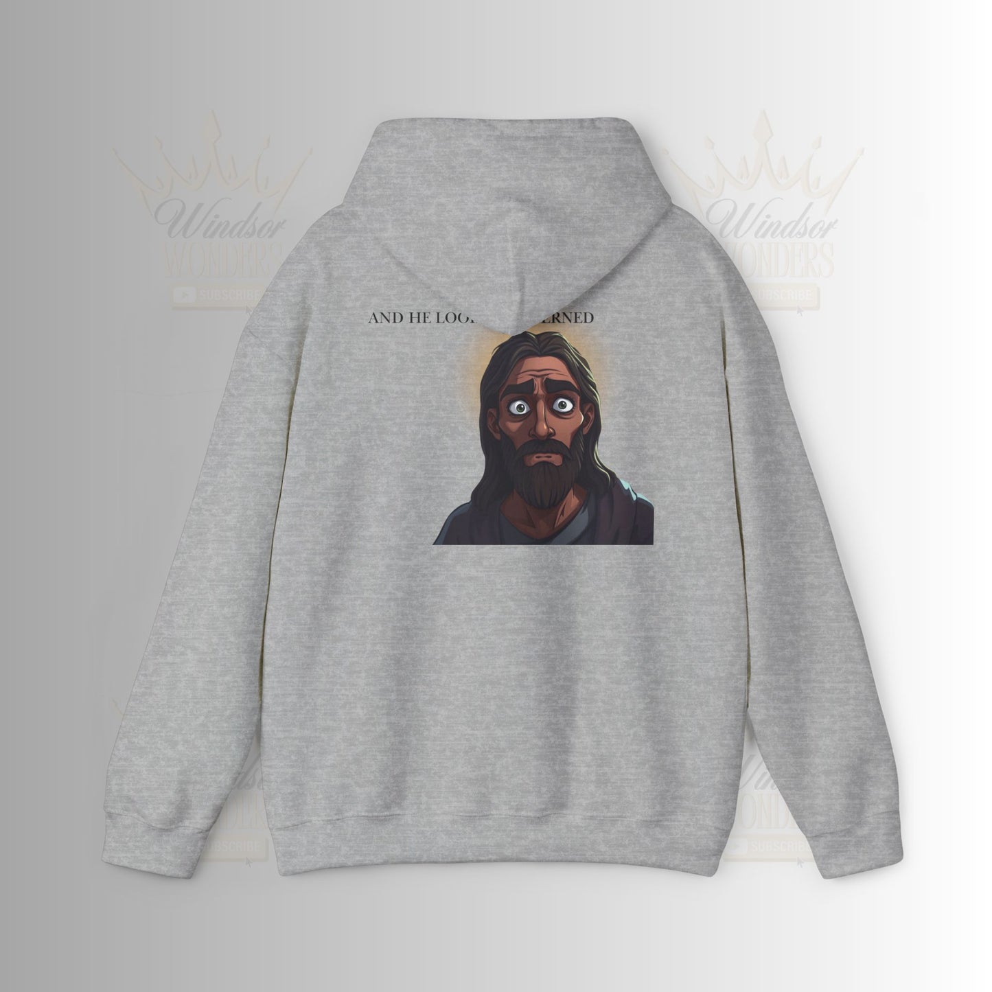 Jesus is Watching Hoodie | Unisex Heavy Blend Sweatshirt, Humorous Christian Apparel, Religious Gift, Casual Wear, Unique Streetwear