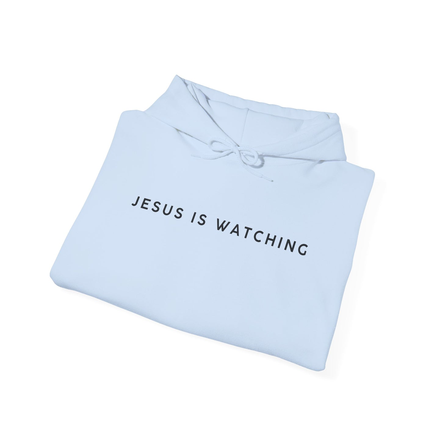 Jesus is Watching Hoodie | Unisex Heavy Blend Sweatshirt, Humorous Christian Apparel, Religious Gift, Casual Wear, Unique Streetwear