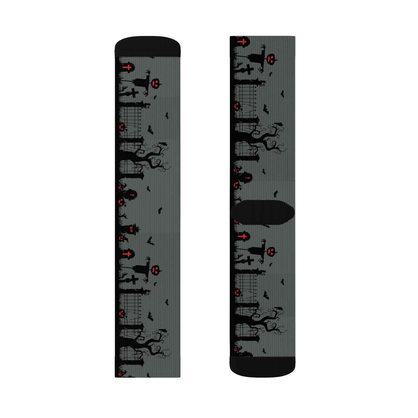 Windsor Wonders Dark Grey Graveyard Sublimation Socks