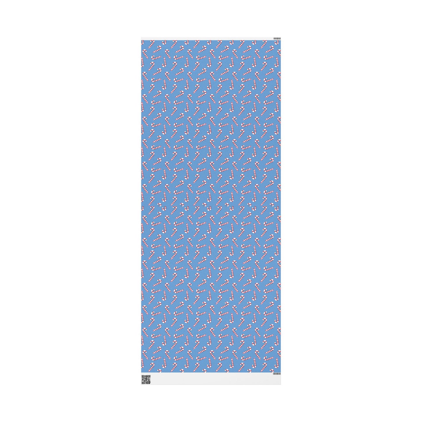Light Blue Candy Cane Wrapping Papers