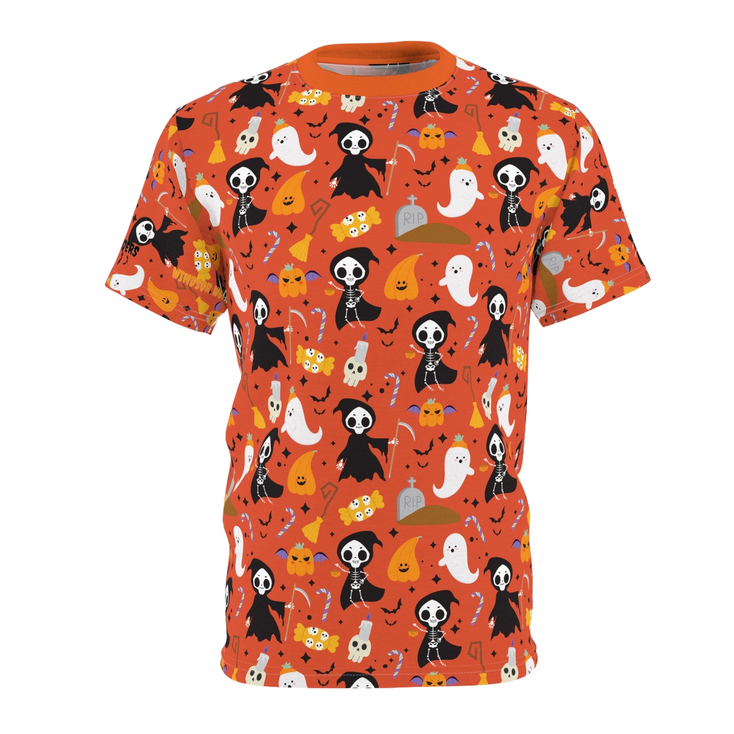 Windsor Wonders Reaper Halloween Unisex Cut & Sew Tee (AOP)