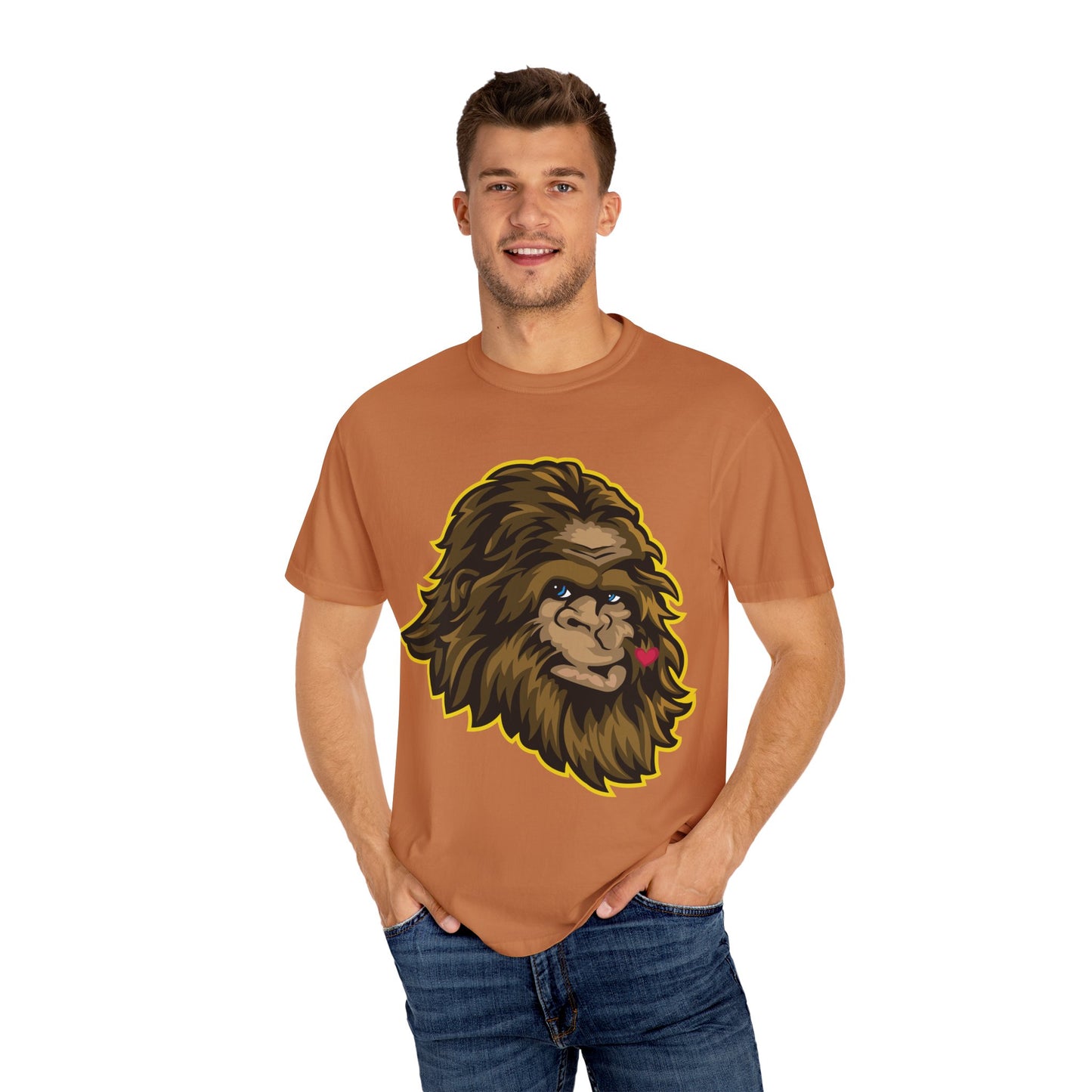 Sasquatch Kisses T-Shirt, Unisex Graphic Tee, Wild Animal Shirt, Nature Lover Gift, Unique Casual Wear, Funny Big Foot T-Shirt