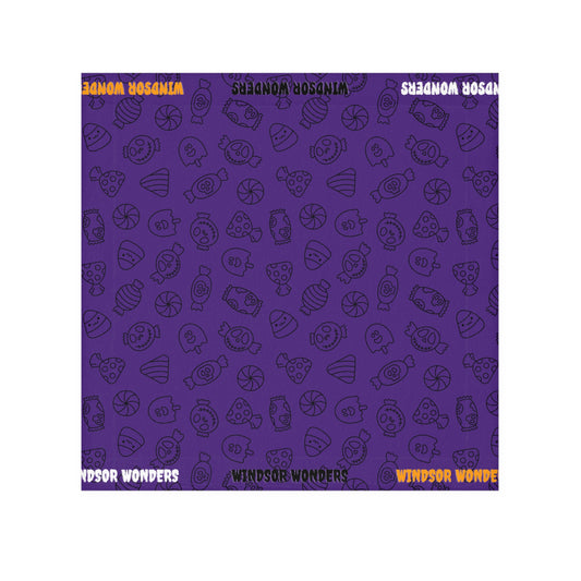 Windsor Wonders Purple Halloween Candy Face Towel
