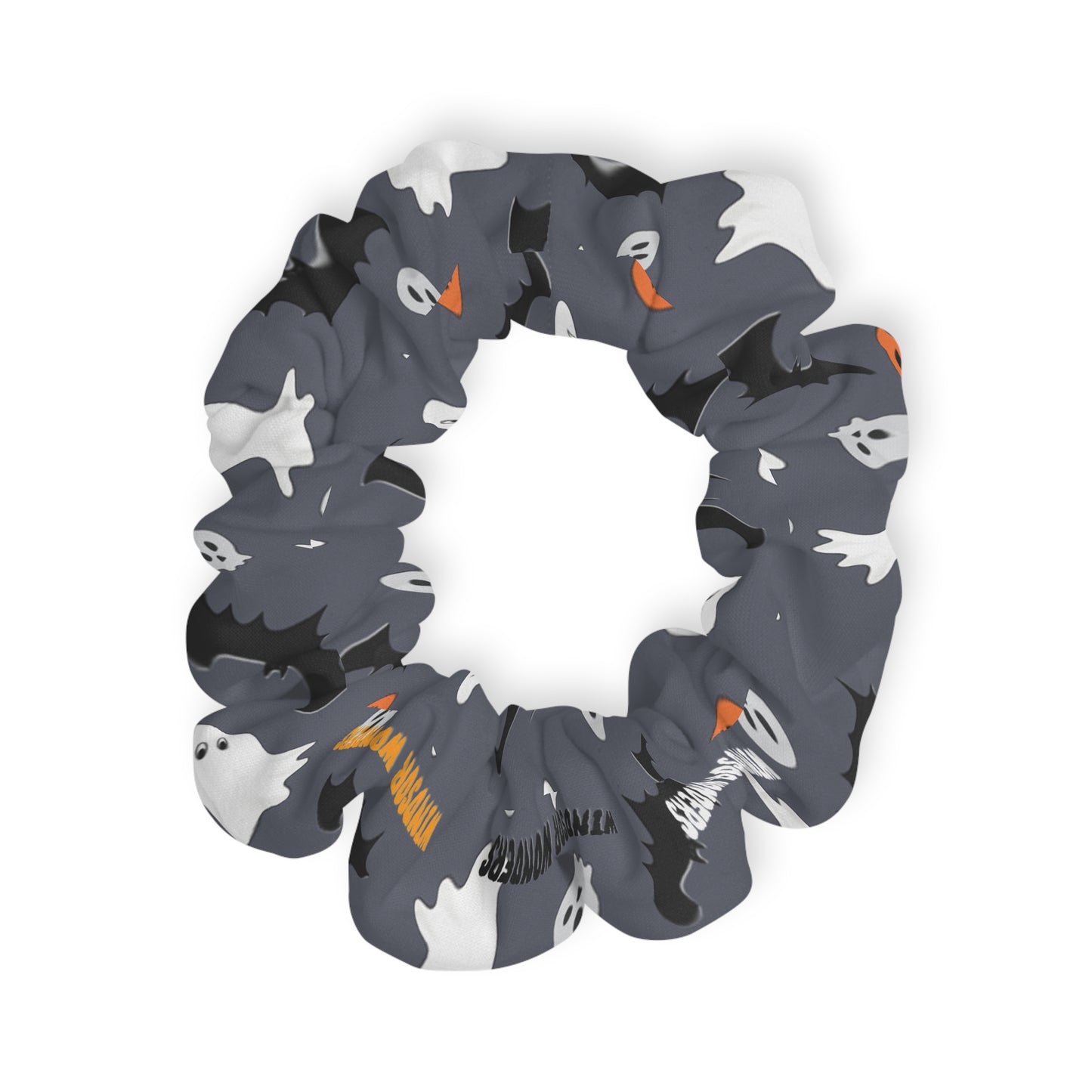 Windsor Wonders Dark Grey Halloween Scrunchie