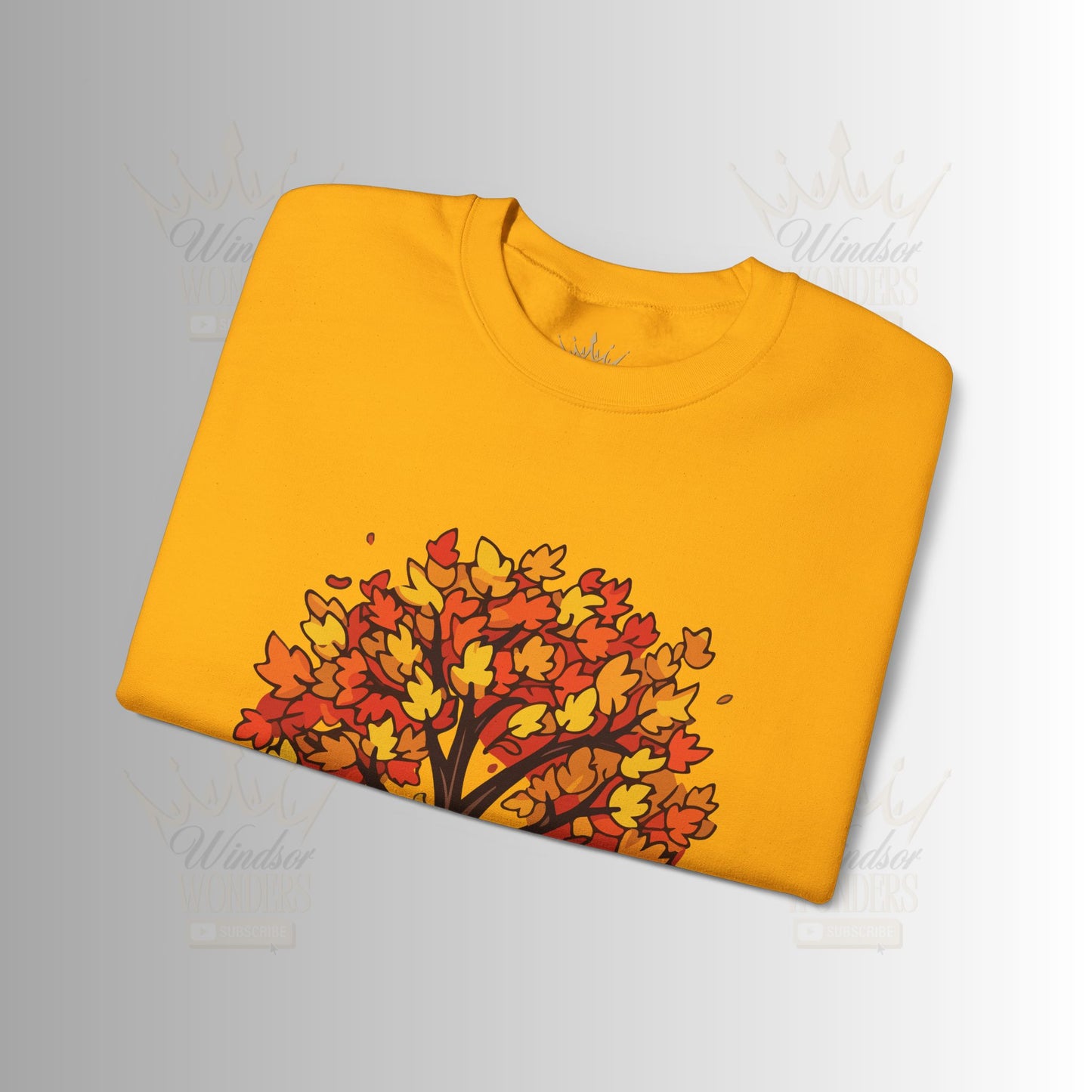 Autumnal Leaves Sweatshirt - Cozy Fall Crewneck for Nature Lovers, Perfect Gift for Thanksgiving, Casual Wear, and Seasonal Celebrations