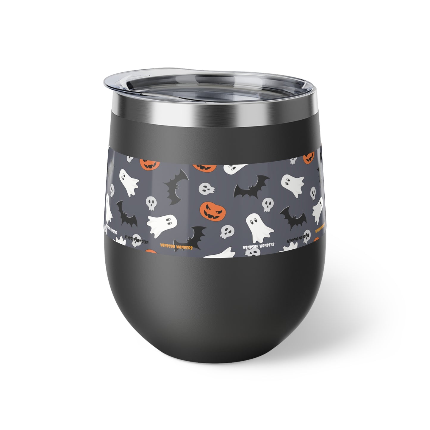 Windsor Wonders Dark Grey Halloween Copper Vacuum Insulated Cup, 12oz