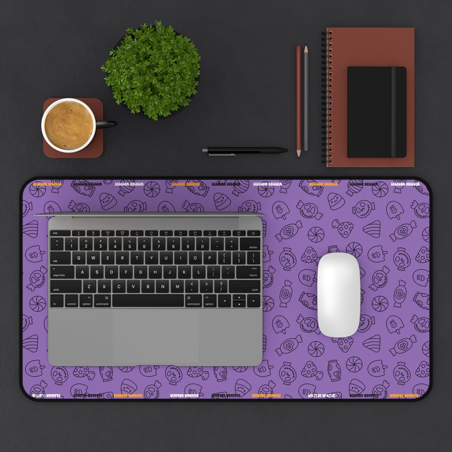Windsor Wonders Light Purple Halloween Candy Desk Mat