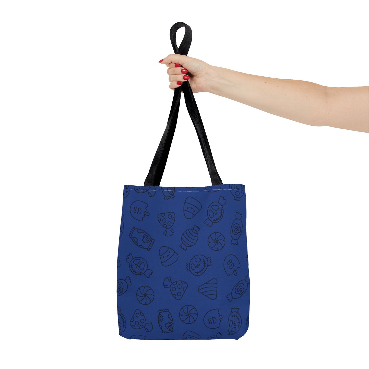 Windsor Wonders Dark Blue Halloween Candy Tote Bag (AOP)