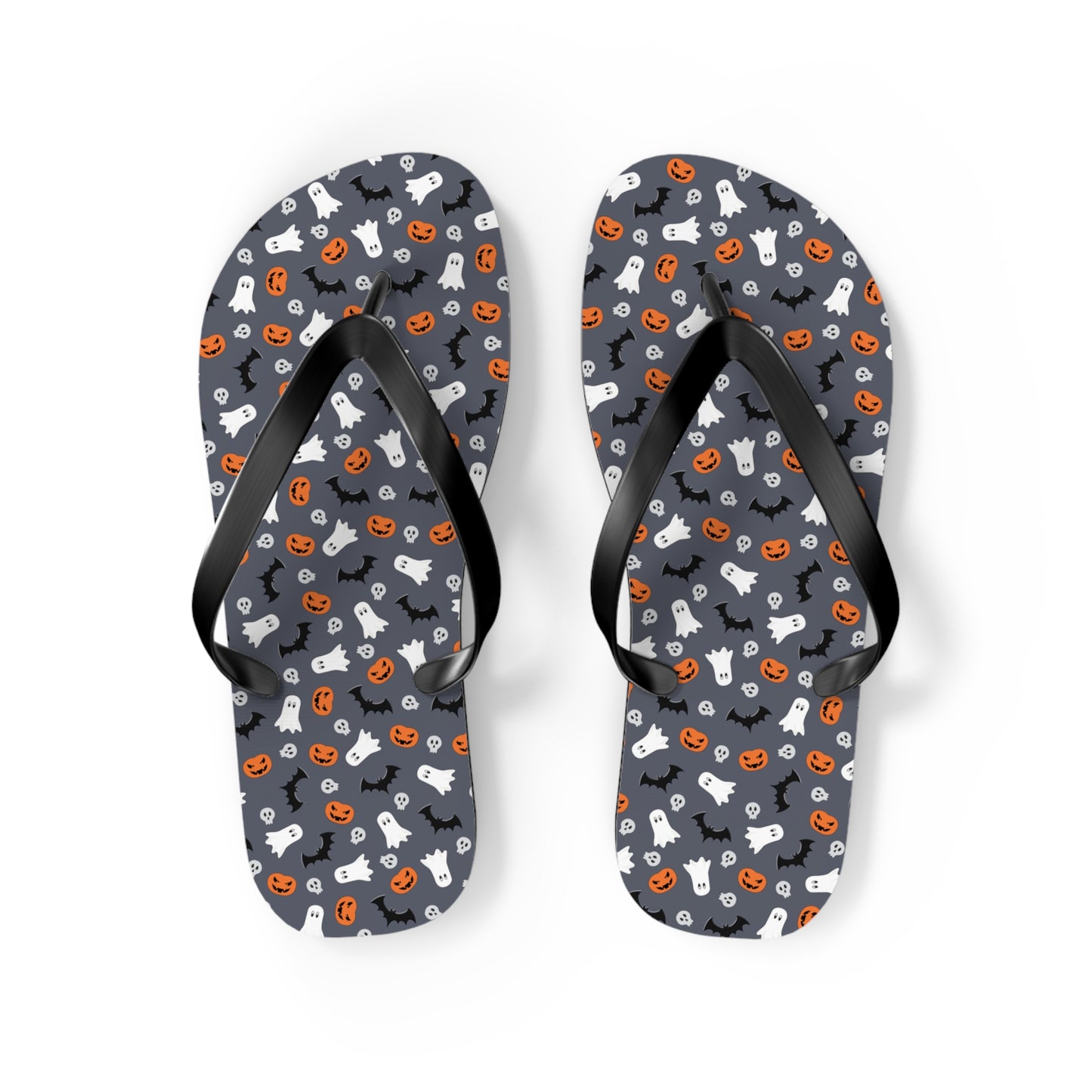 Windsor Wonders Dark Grey Halloween Flip Flops