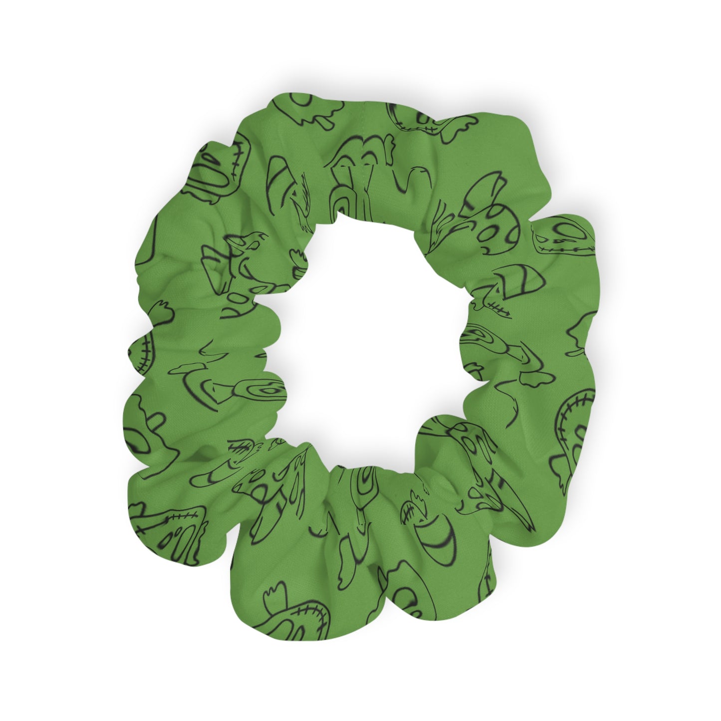 Windsor Wonders Green Halloween Candy Scrunchie