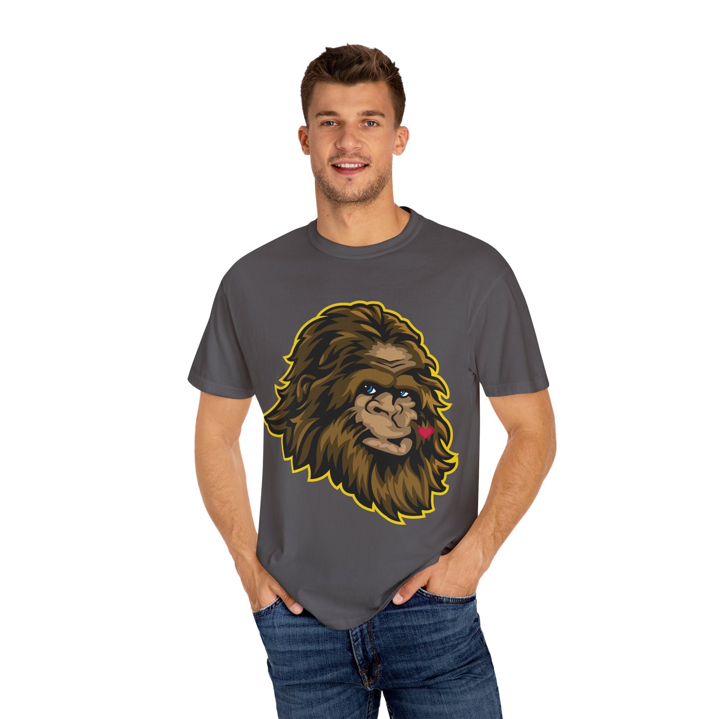 Sasquatch Kisses T-Shirt, Unisex Graphic Tee, Wild Animal Shirt, Nature Lover Gift, Unique Casual Wear, Funny Big Foot T-Shirt