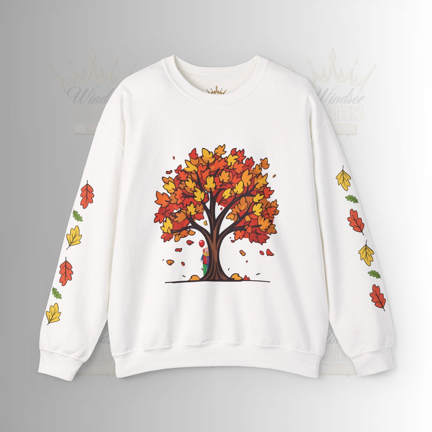 Autumnal Leaves Sweatshirt - Cozy Fall Crewneck for Nature Lovers, Perfect Gift for Thanksgiving, Casual Wear, and Seasonal Celebrations