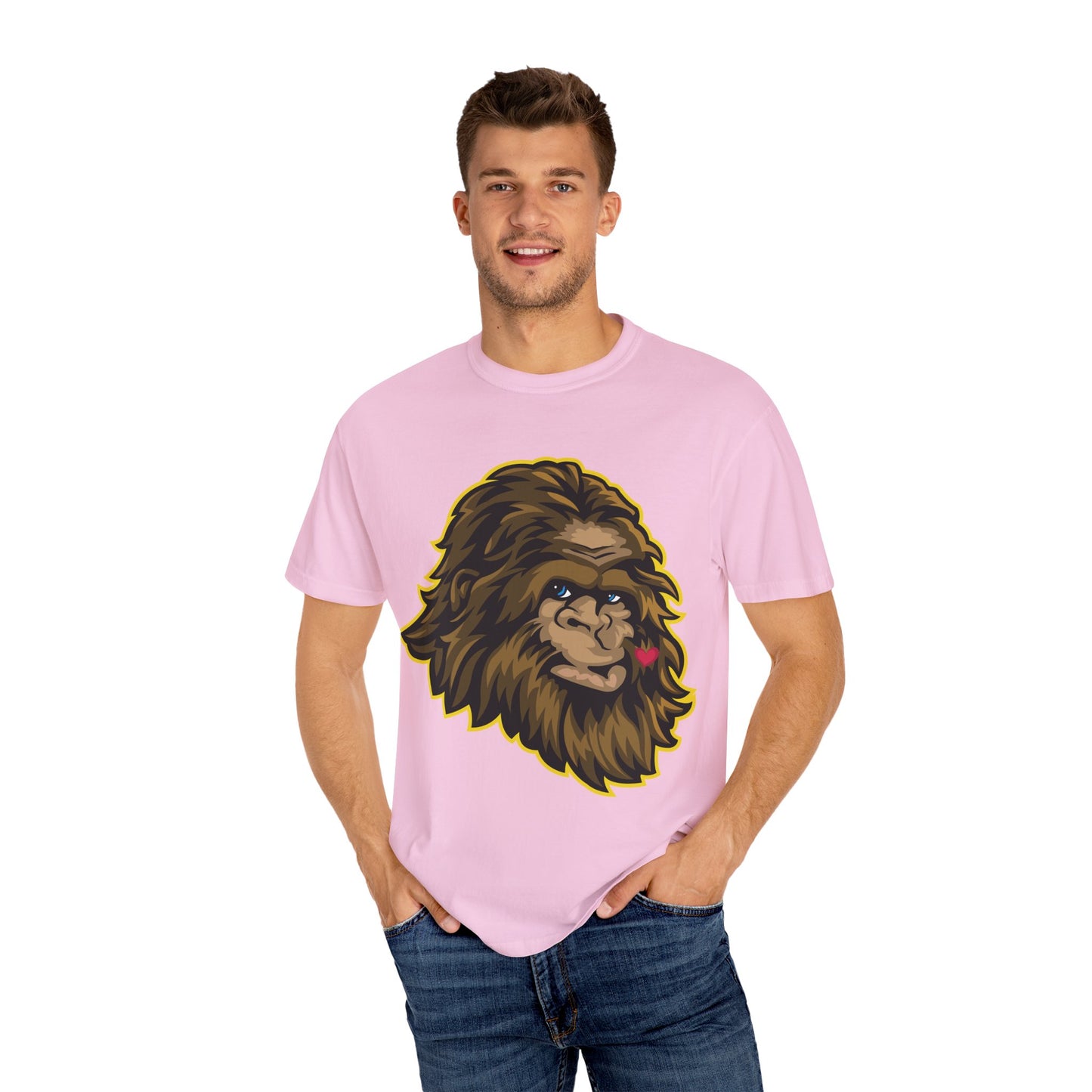 Sasquatch Kisses T-Shirt, Unisex Graphic Tee, Wild Animal Shirt, Nature Lover Gift, Unique Casual Wear, Funny Big Foot T-Shirt