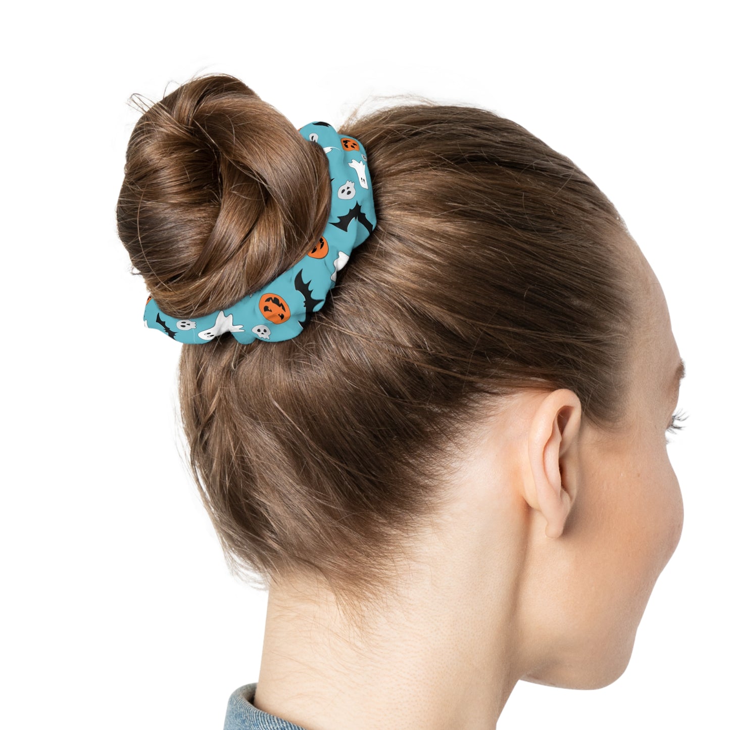 Windsor Wonders Blue Halloween Scrunchie