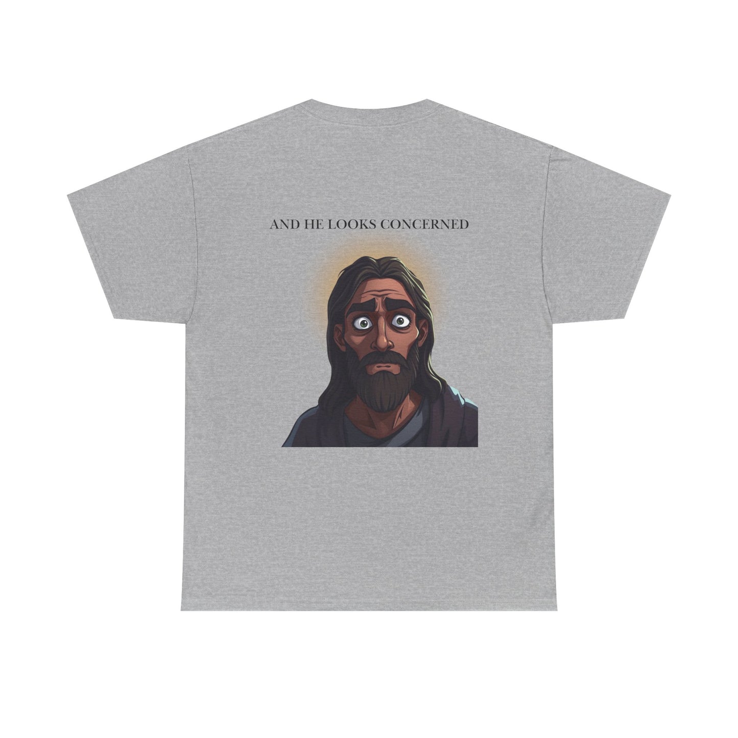 Funny Religious T-Shirt, Jesus is Watching Tee, Humorous Christian Apparel, Gift for Believers, Unique Faith-Based Clothing