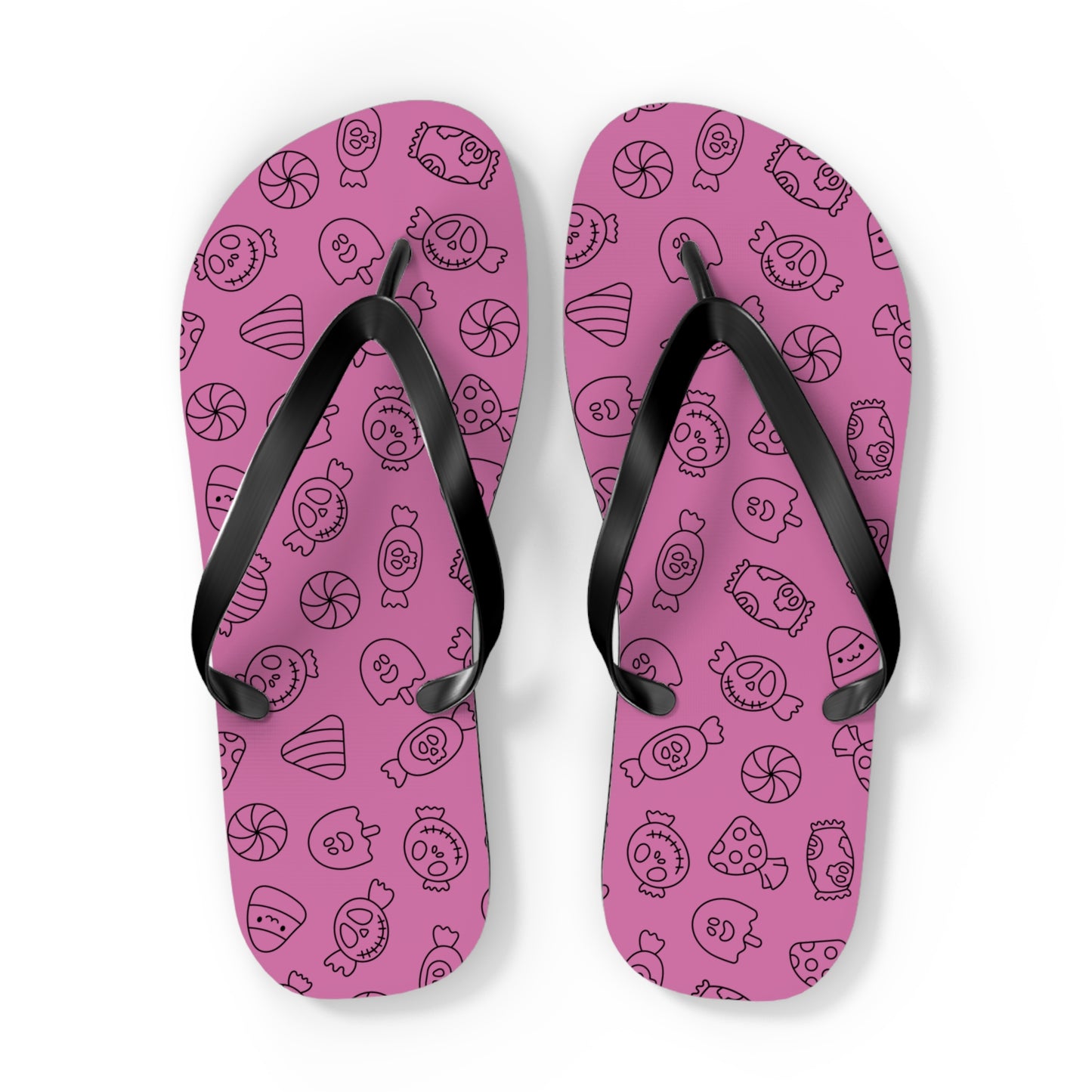 Windsor Wonders Light Pink Halloween Candy Flip Flops