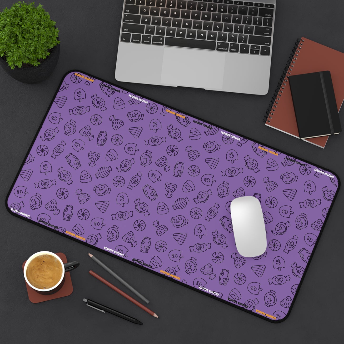 Windsor Wonders Light Purple Halloween Candy Desk Mat