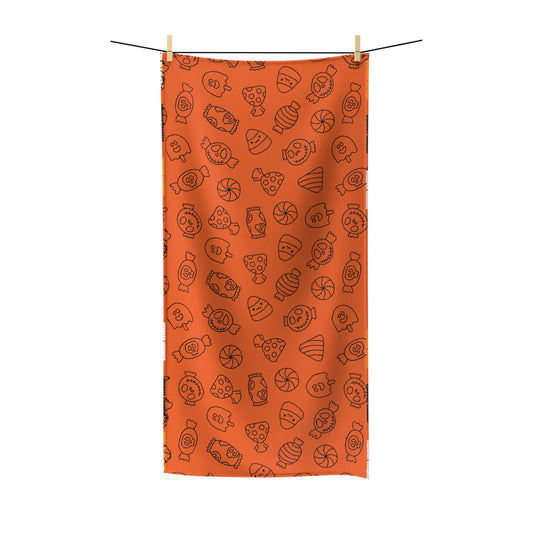 Windsor Wonders Orange Halloween Candy Polycotton Towel