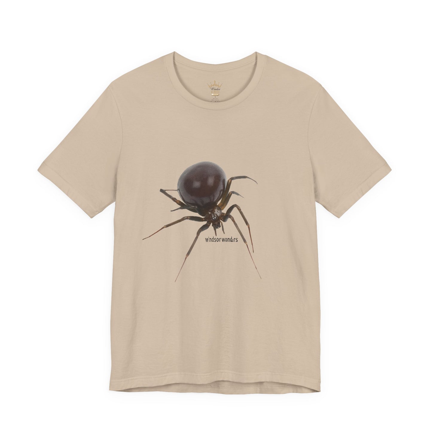 False Widow Spider Tee, Unisex Short Sleeve Shirt, Cool Graphic Tee, Halloween Shirt, Nature Lover Gift, Unique Insect T-Shirt