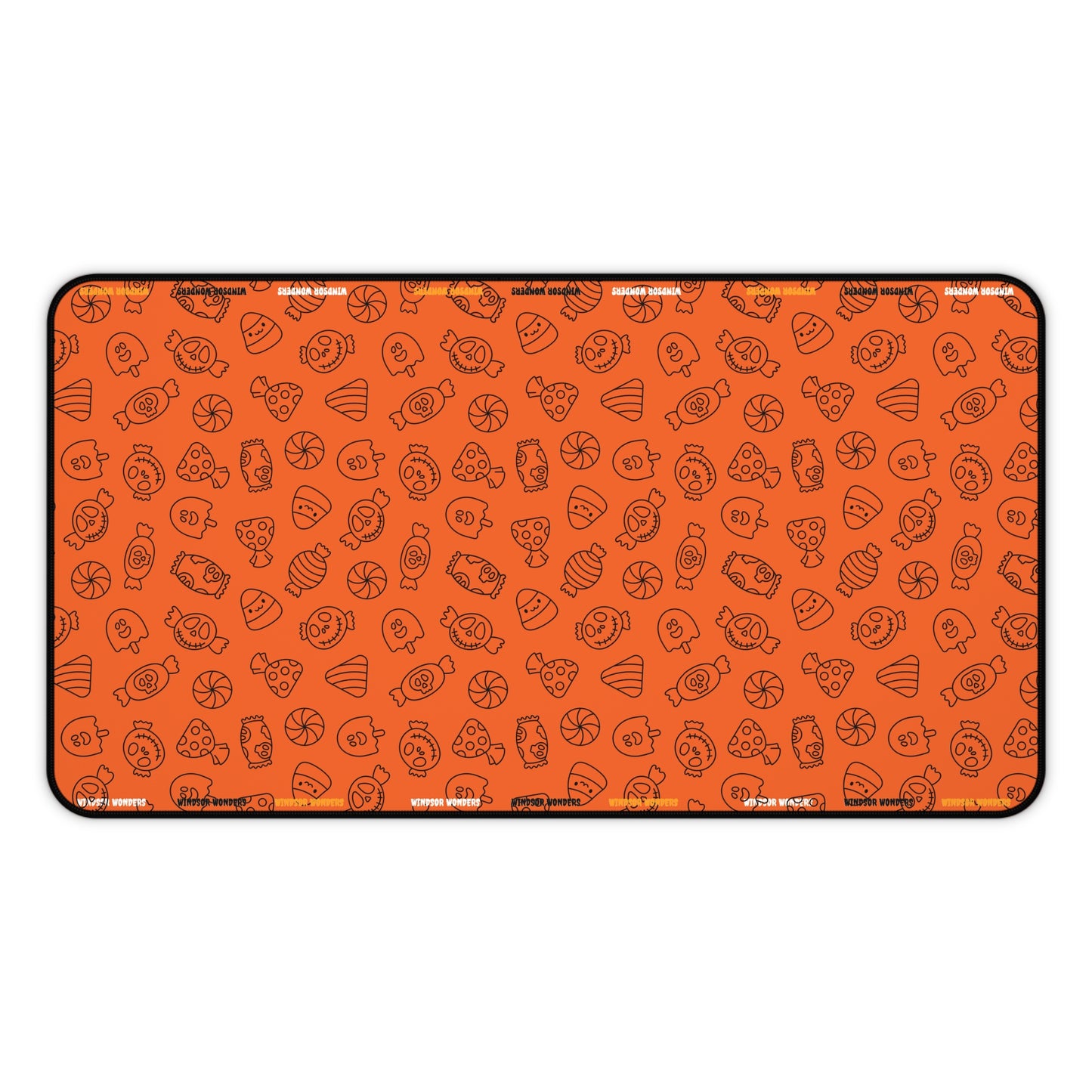 Windsor Wonders Orange Halloween Candy Desk Mat