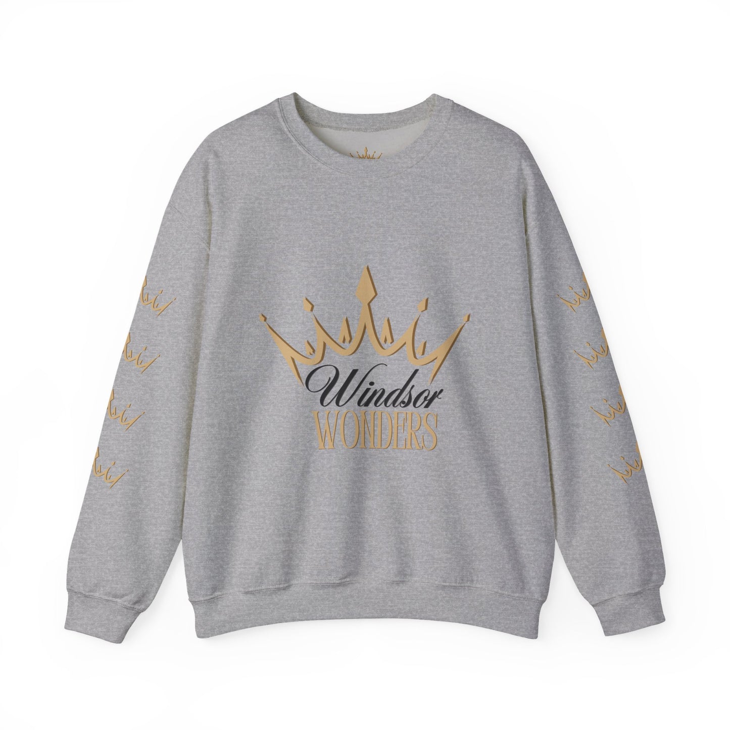 Windsor Wonders Crown Sweatshirt, Cozy Unisex Crewneck for Celebrations, Perfect Gift for Birthdays, Holidays, or Casual Wear