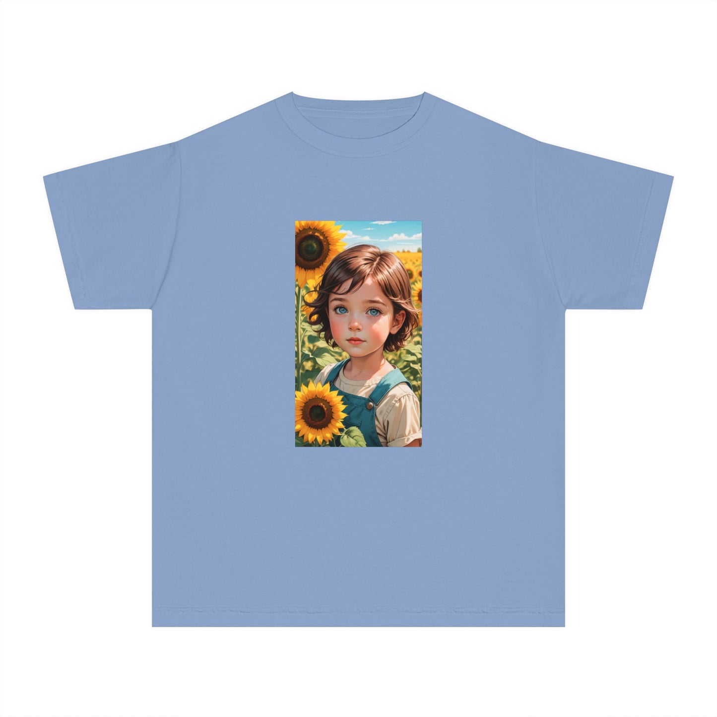 Kalli Sunflower Youth T-Shirt - Midweight Cotton Tee