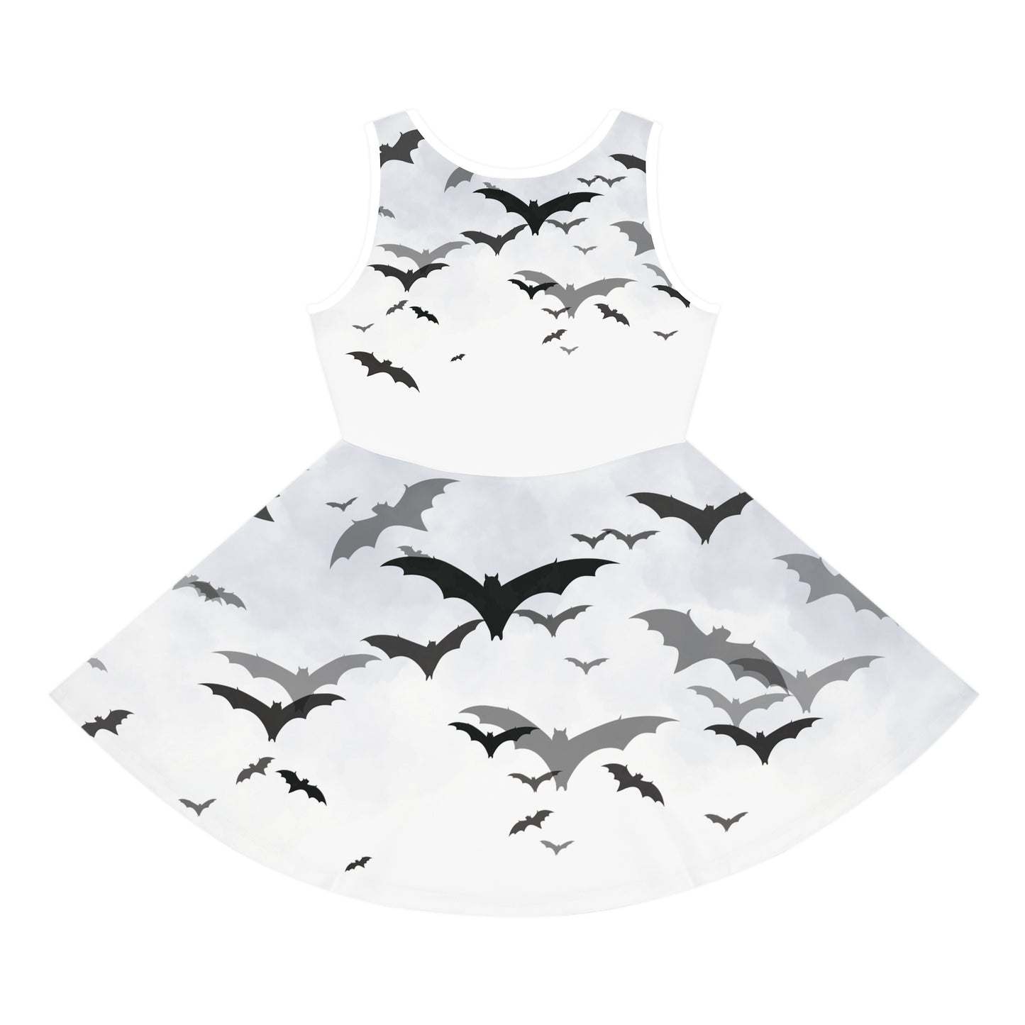 Girls' Halloween Bats Sleeveless Sundress (AOP)