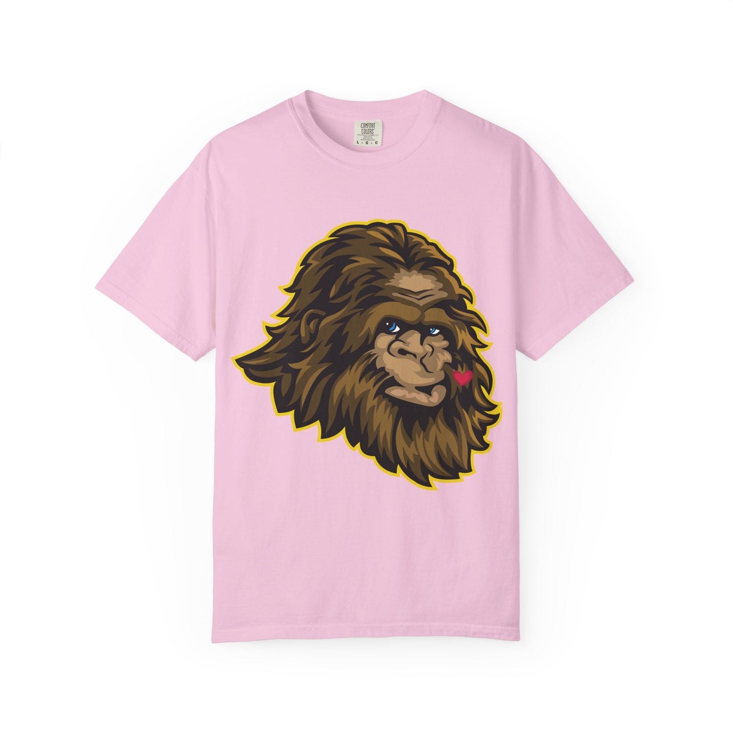 Sasquatch Kisses T-Shirt, Unisex Graphic Tee, Wild Animal Shirt, Nature Lover Gift, Unique Casual Wear, Funny Big Foot T-Shirt