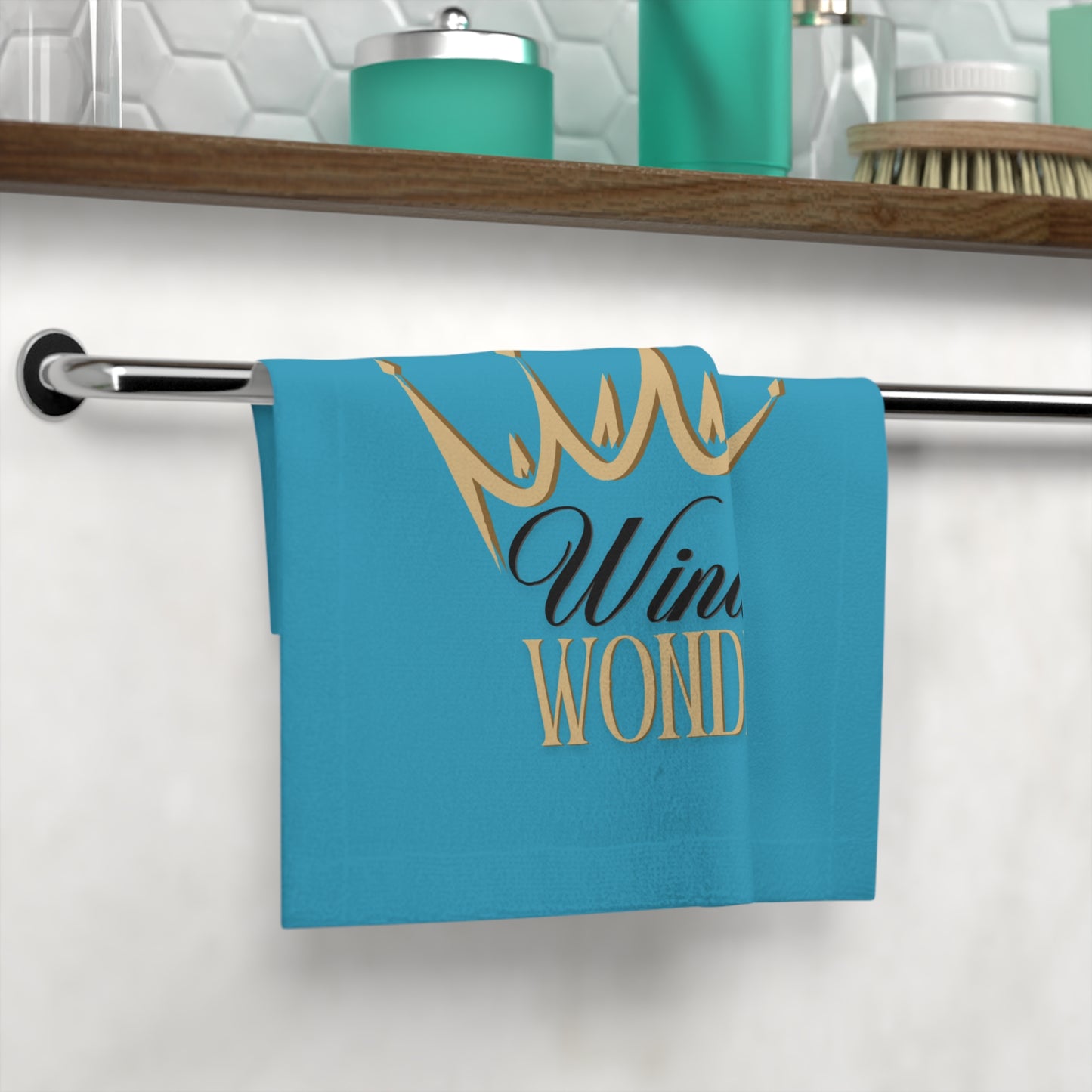 Luxurious Windsor Wonders Crown Face Towel, Spa Essentials, Gift for Her, Bathroom Decor, Bridal Shower, Home Spa, Personalized Towel