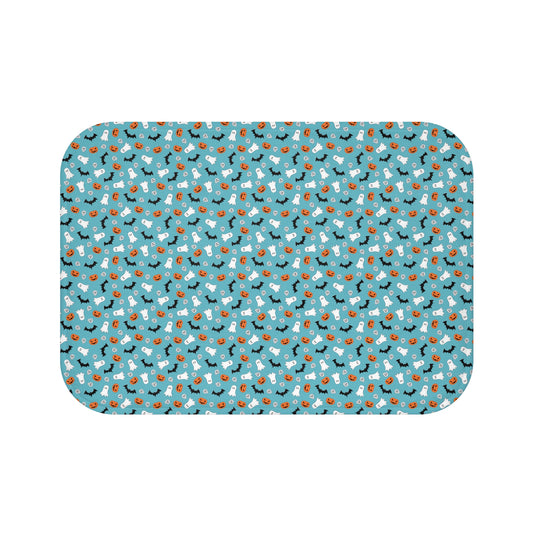 Windsor Wonders Blue Halloween Bath Mat