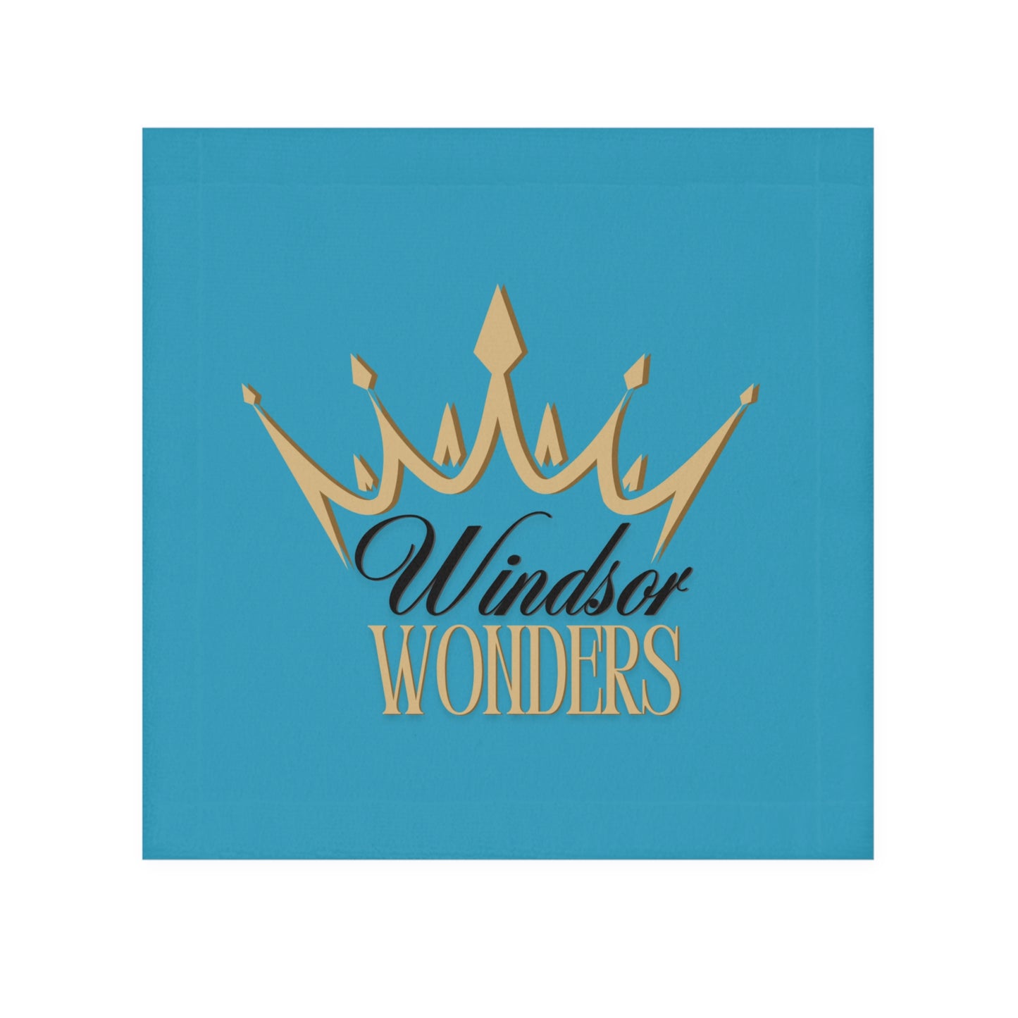 Luxurious Windsor Wonders Crown Face Towel, Spa Essentials, Gift for Her, Bathroom Decor, Bridal Shower, Home Spa, Personalized Towel