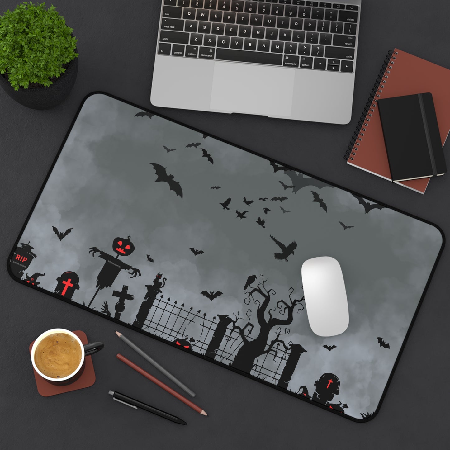Windsor Wonders Dark Grey Graveyard Desk Mat
