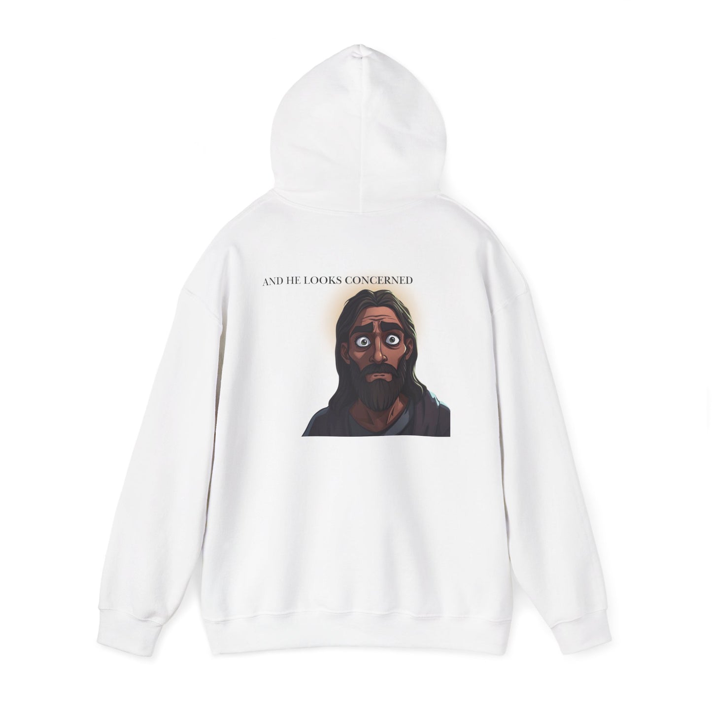 Jesus is Watching Hoodie | Unisex Heavy Blend Sweatshirt, Humorous Christian Apparel, Religious Gift, Casual Wear, Unique Streetwear