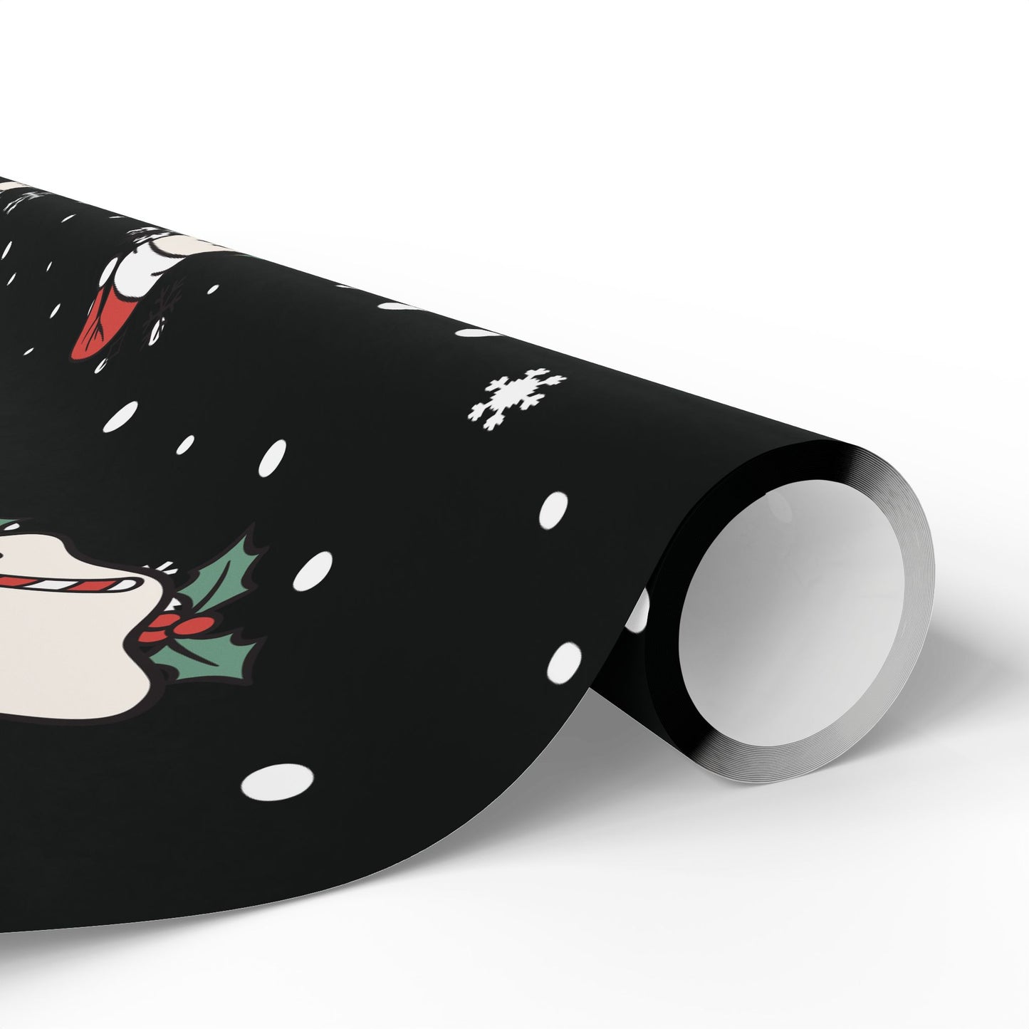 Festive Spirits Wrapping Papers Black