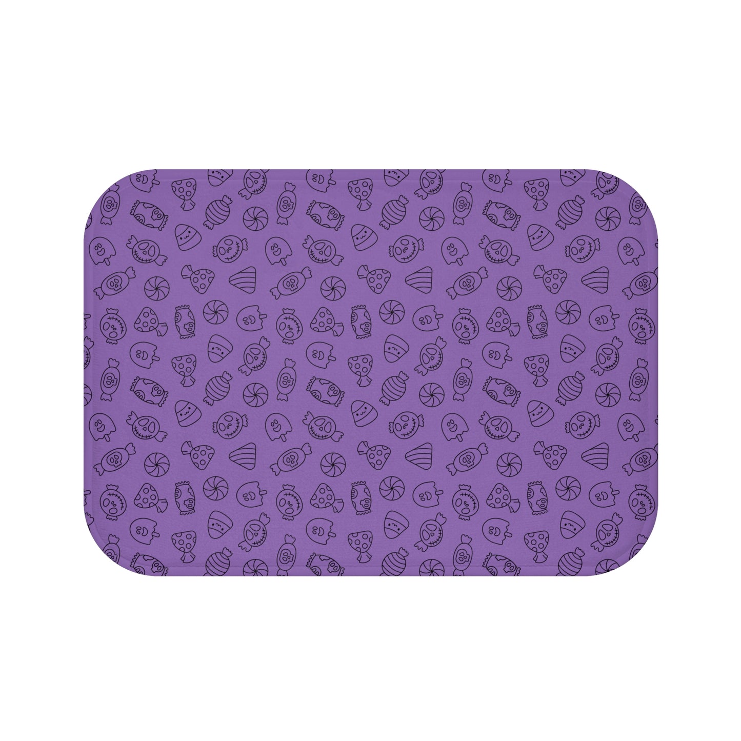 Windsor Wonders Light Purple Halloween Candy Bath Mat