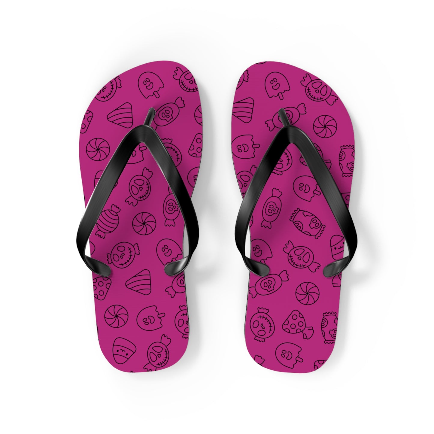 Windsor Wonders Pink Halloween Candy Flip Flops