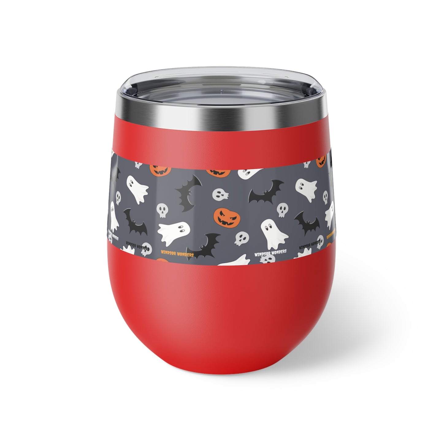 Windsor Wonders Dark Grey Halloween Copper Vacuum Insulated Cup, 12oz