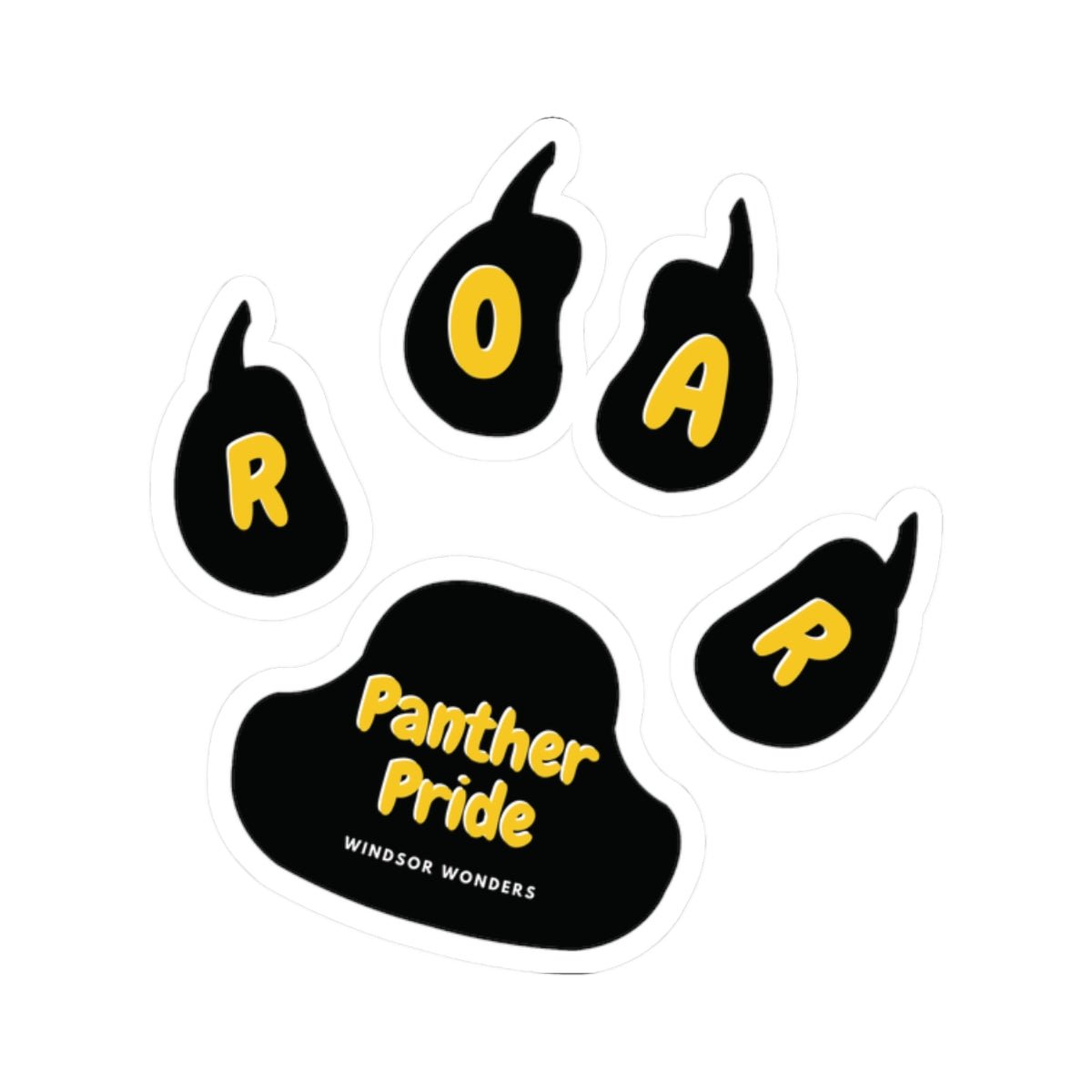 Panther Pride Kiss-Cut Stickers | Roar Stickers for Animal Lovers, School Spirit, Laptop Decals, Scrapbooking, Gift Ideas