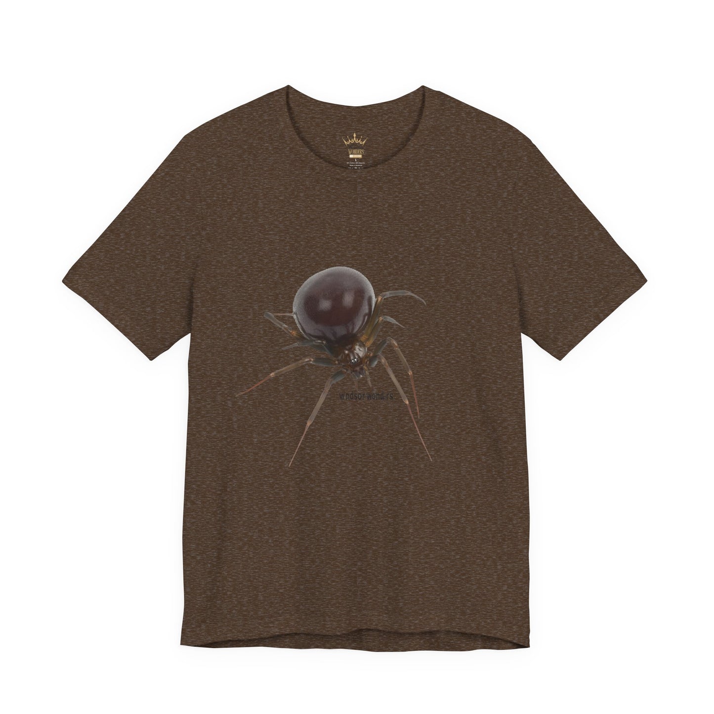 False Widow Spider Tee, Unisex Short Sleeve Shirt, Cool Graphic Tee, Halloween Shirt, Nature Lover Gift, Unique Insect T-Shirt