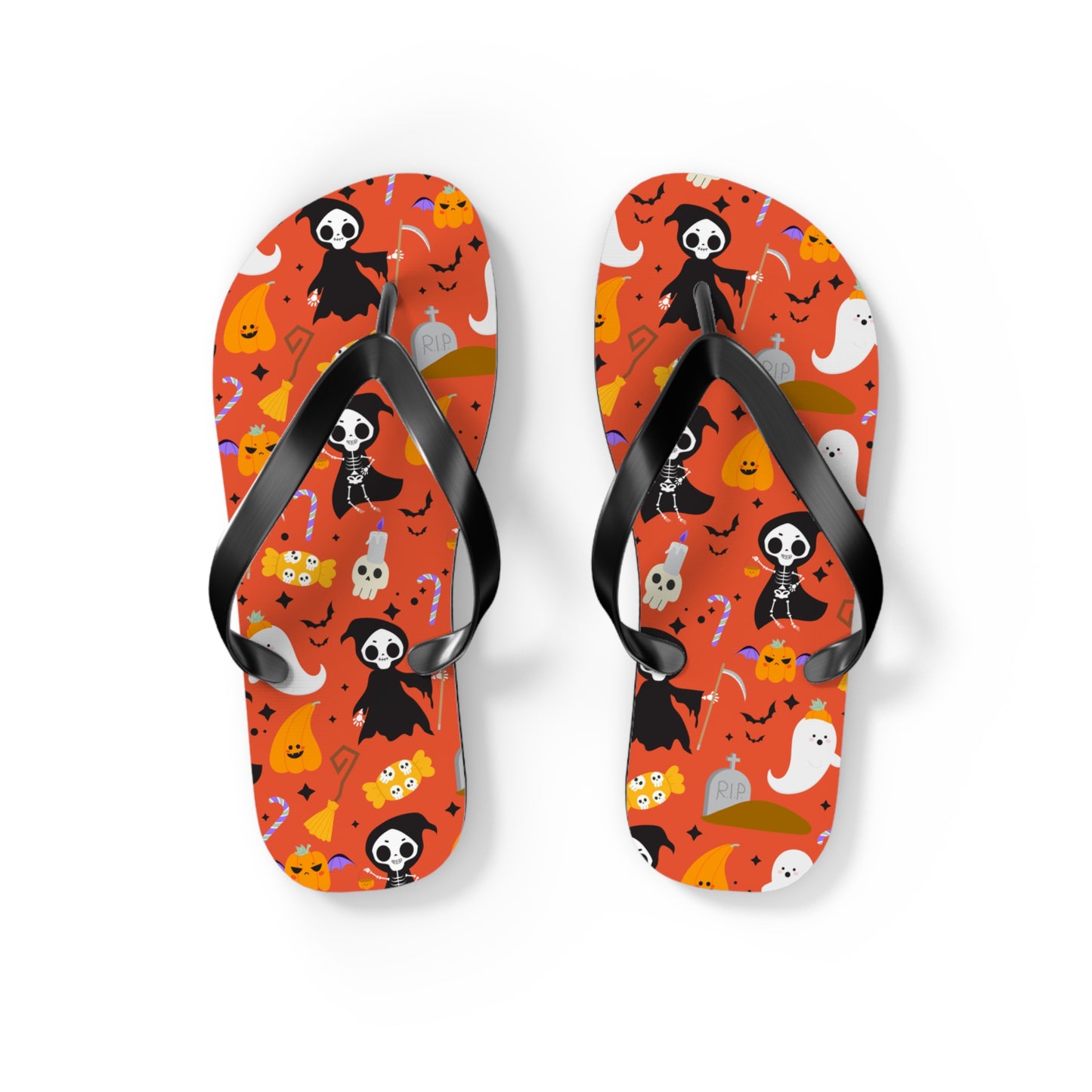 Windsor Wonders Reaper Halloween Flip Flops