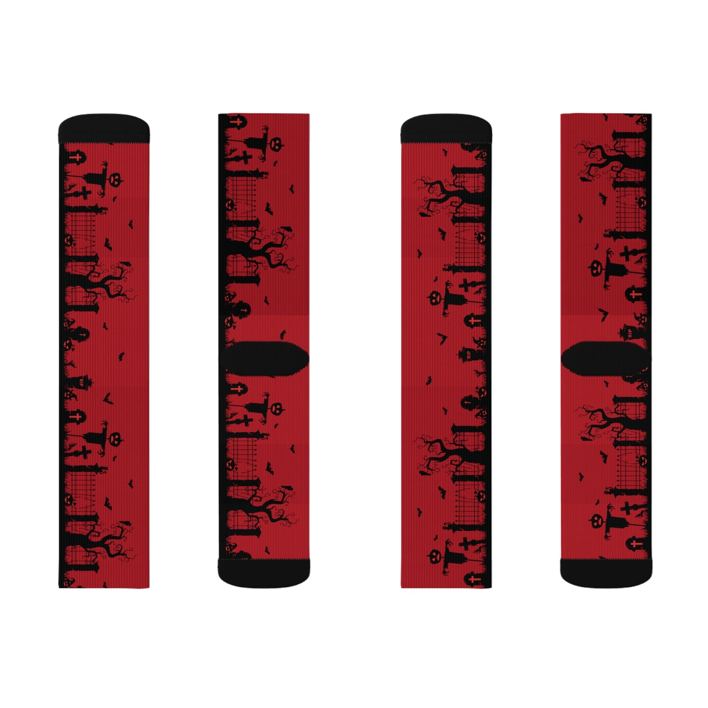 Windsor Wonders Red Graveyard Sublimation Socks