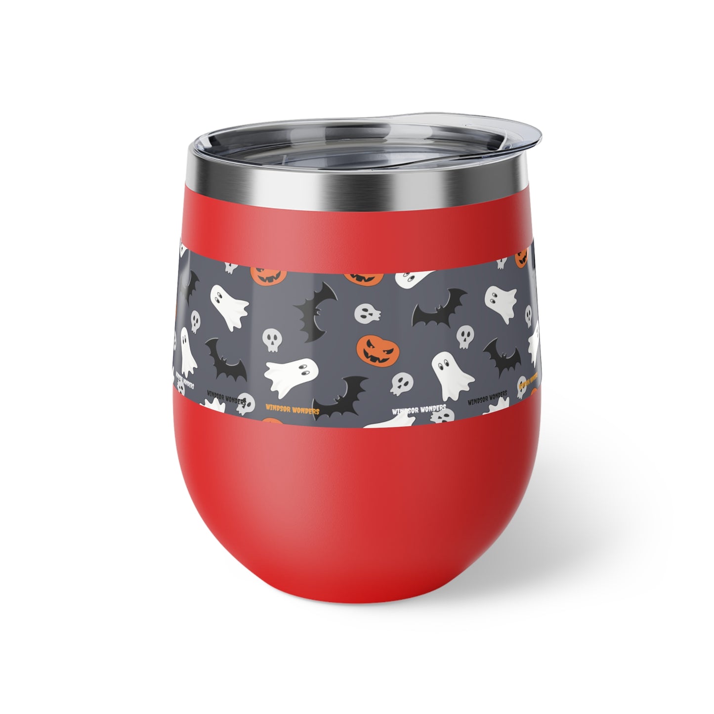 Windsor Wonders Dark Grey Halloween Copper Vacuum Insulated Cup, 12oz