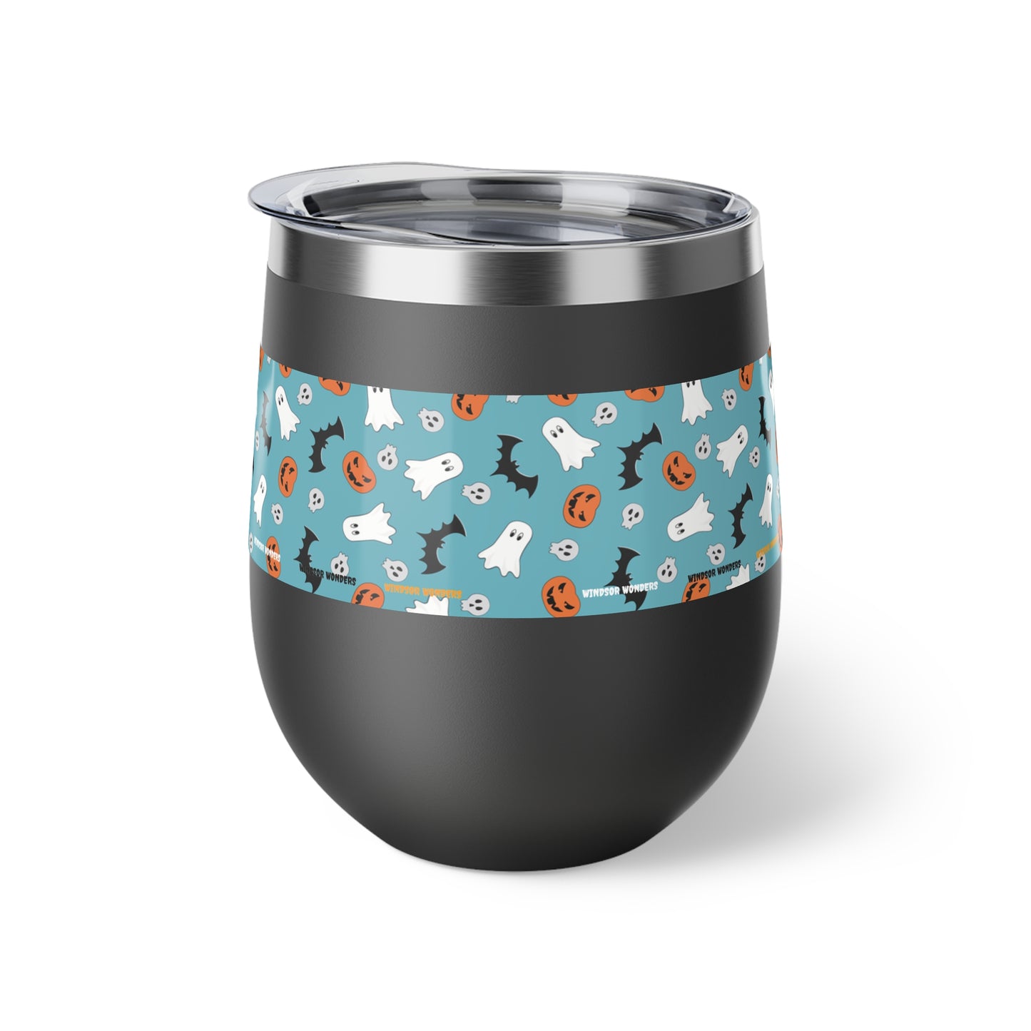 Windsor Wonders Blue Halloween Copper Vacuum Insulated Cup, 12oz