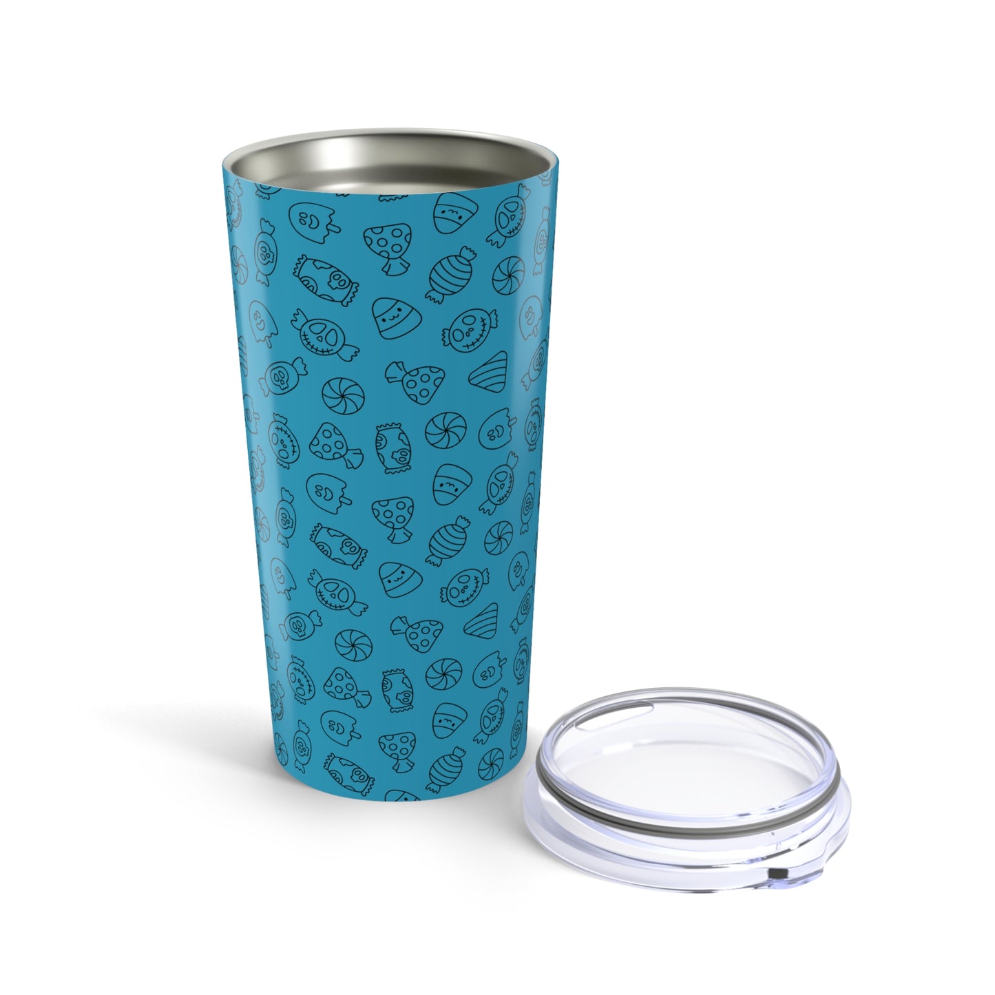 Turquoise Halloween Candy Tumbler 20oz