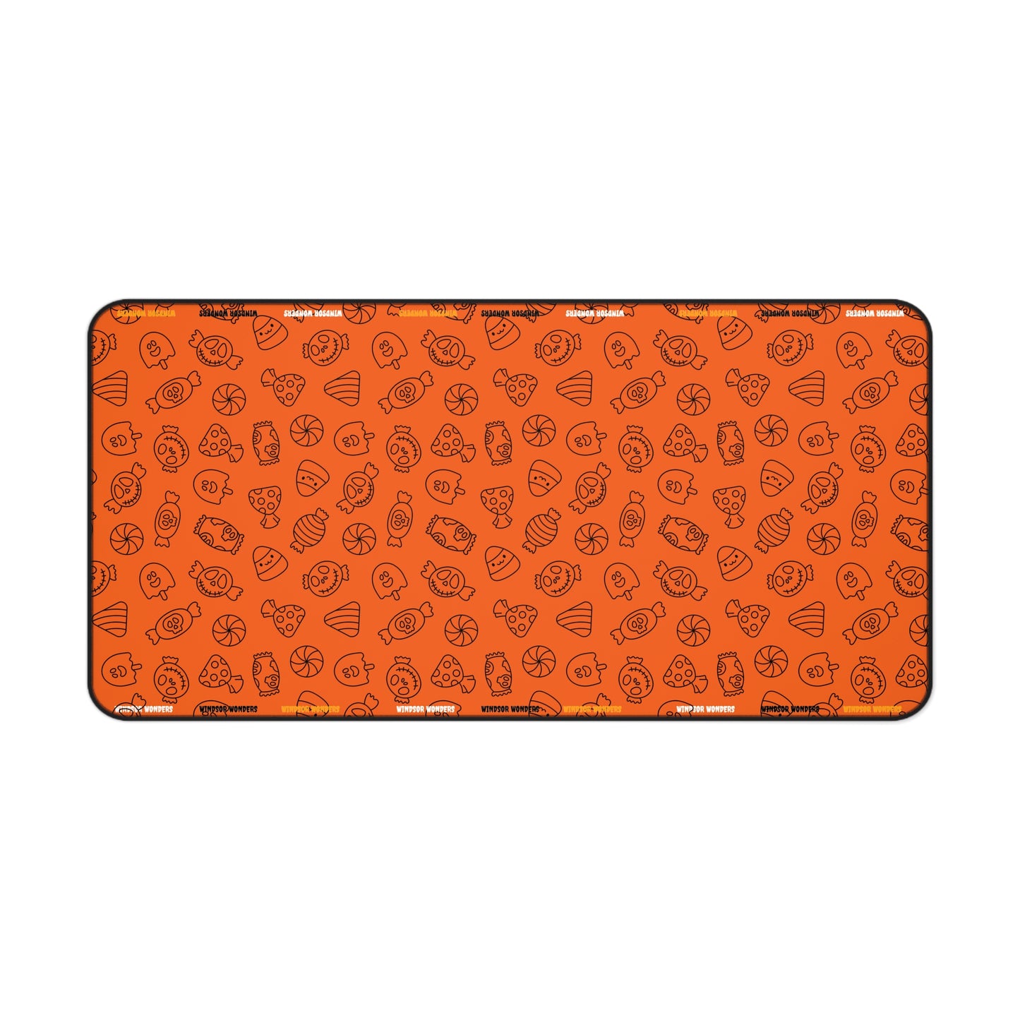 Windsor Wonders Orange Halloween Candy Desk Mat