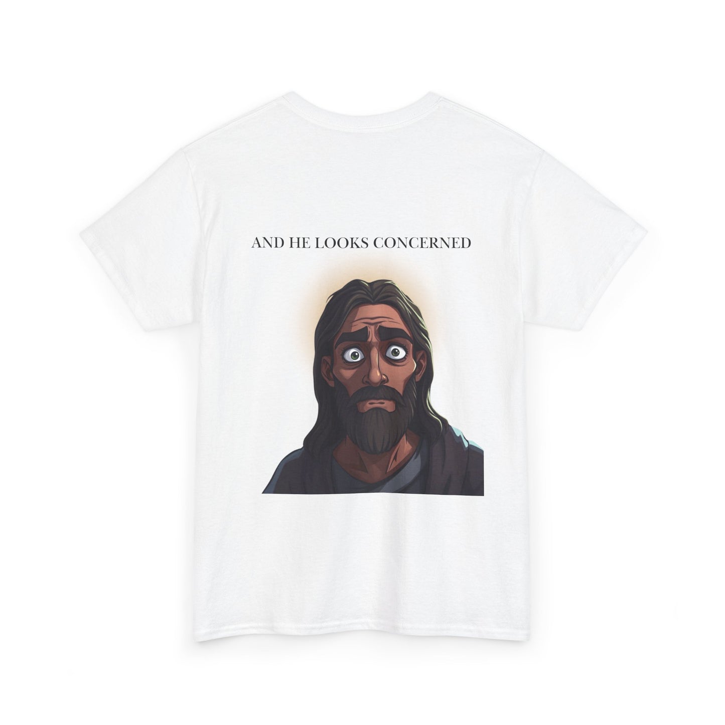 Funny Religious T-Shirt, Jesus is Watching Tee, Humorous Christian Apparel, Gift for Believers, Unique Faith-Based Clothing